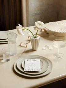 Ferm Living Kameninová váza Dedali Off-white Small