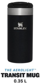 Čierny termo hrnček 350 ml – Stanley