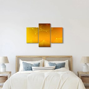 Abstraktný žltý obraz (90x60 cm)
