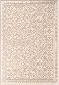 NORTHRUGS, AKCIA: 200x290 cm Kusový koberec Duet Rosel 106252 Beige/White - na von aj na doma, béžová, chodba / predsieň