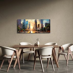 Obraz - Maľba mesta (120x50 cm)