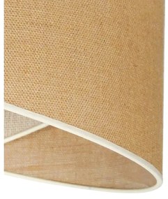 Duolla - Luster na lanku YUTE CELLO 1xE27/15W/230V pr. 45 cm hnedá/šedá