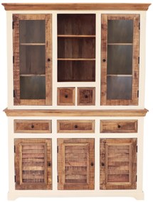 furniture-nabytek.cz - Vitrína z masívu z dreva manga 140x190x45
