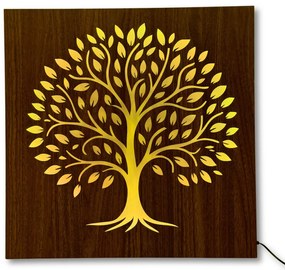 LED obraz Strom života – drevený obraz s podsvietením | SENTOP LED0561