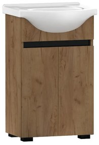 Kúpeľňová zostava Ajs 50 2D nohy Dub Craft