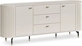 XXXLutz ŠIROKÁ KOMODA, čierna, zlatá, kašmírová, 190,1/81/40 cm Milino - Online Only drobný nábytok - 002238000704