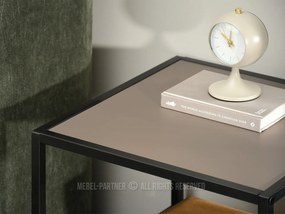 Nočný stolík Subsidios (béžová + čierna). Akcia -9%. Vlastná spoľahlivá doprava až k Vám domov. 1137056
