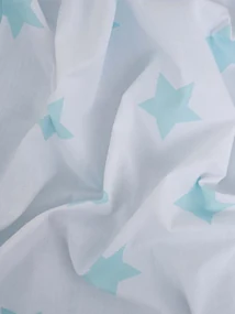 Bavlnená obliečka na vankúšik Renforcé 40 × 40 cm – Estrelas mentolové 2 ks
