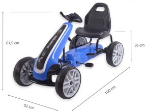 Šlapacia motokára POWER modrá