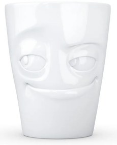 Biely šibalský porcelánový hrnček s uškom 58products