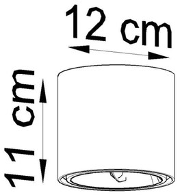 Sollux SL.0697 - Bodové svietidlo TIUBE 1xGU10-AR111/10W/230V