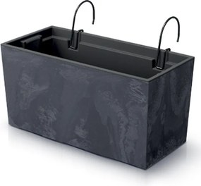 Plastový balkónový kvetináč DUC400EW 39,5 cm - antracit