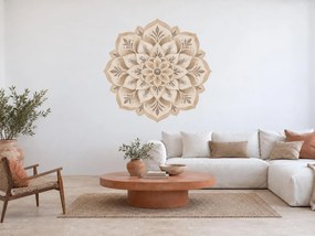 Béžová mandala arch 46 x 45 cm