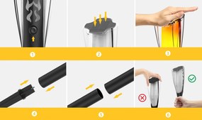 Solárna LED lampa TORCH Premium IP65 - 65 cm