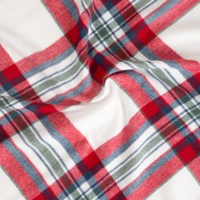 Deka CHECKSY biela / červená 758256