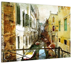 Obraz - Ulička v Benátkach (70x50 cm)