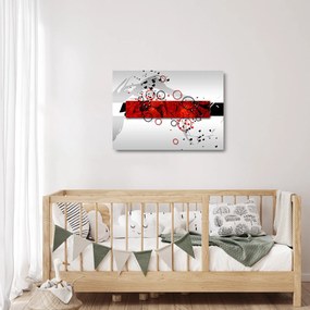 Sklenený obraz abstrakcie (70x50 cm)