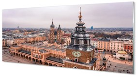 Obraz na akrylátovom skle Krakov panorama zimných kostolov 120x60 cm
