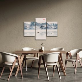 Obraz - Údolie modrých hôr (90x60 cm)