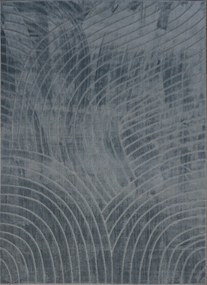 Koberec Zen Garden 2402 BLUE – modrý obdĺžnikový so vzorom Rozmer: 200x290 cm