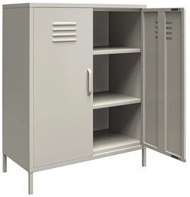 Svetlosivá kovová skrinka 79x100 cm Bradford – Støraa