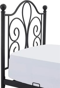 Jednolôžková posteľ 90 cm Patience (bez matraca) (čierna). Vlastná spoľahlivá doprava až k Vám domov. 1039446