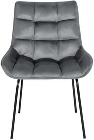 Stolička Saranda zamat - tmavo šedá