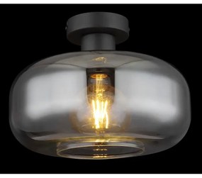 Globo 15566D - Prisadený luster GIUSEPPE 1xE27/40W/230V pr. 28 cm šedá