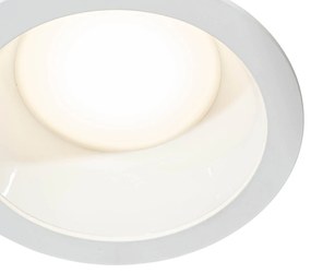 Sada 6 zapustených bodových svetiel biela vrátane LED 3000K-5000K - Elias