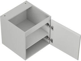 Mexen Rivel, kúpeľňová skrinka 45 cm, 1 dvierka, s drážkami, sivá matná, 91A21-04547-1-BF62