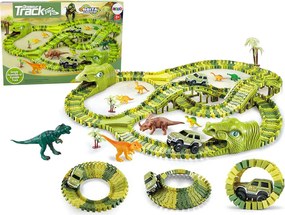LEAN Toys Obrovské figúrky autíčok na dinosaurích dráhach
