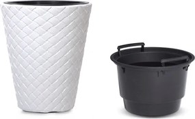 Plastový kvetináč DBMT300 30 cm - biela