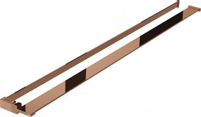 Mexen príslušenstvo, polička/držiak na uteráky pre sprchovú zástenu (max 140cm), ružové zlato, 800-02-60