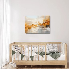 Sklenený obraz - Zlatá textúra (70x50 cm)