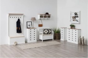 Biela predsieňová stena s lavicou Actona Aster