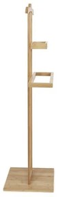 Bambusový stojan na oblečenie Compactor Bamboo, hnedá