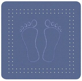 Protiskluzová podložka do vany Kleine Wolke Foot modrá 55x55 cm 4388720002