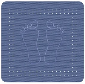 Protiskluzová podložka do vany Kleine Wolke Foot modrá 55x55 cm 4388720002