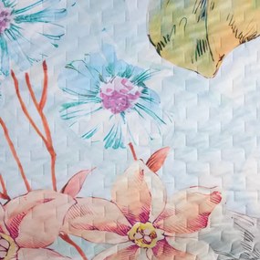 Elegantný zamatový prehoz s tropickým vzorom Šírka: 220 cm | Dĺžka: 240 cm