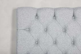 Furudal 120 boxspring posteľ svetlo sivá čelo Sarna