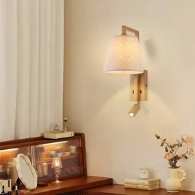 Brilagi - LED Nástenná lampa RAYA 1xE14/40W/230V + LED/3W ľan/béžová