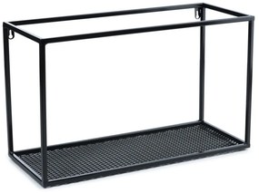 Závesná polica LOFT 50 cm čierna