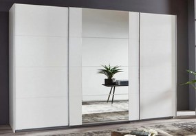 Šatníková skriňa Bern, extra šírka 360 cm/extra výška 236 cm, biela