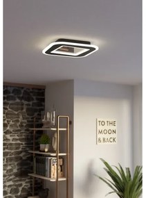 Eglo 901241 - LED Stmievateľné stropné svietidlo MACCHIONI LED/20W/230V čierna + DO