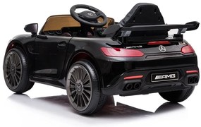 LEANTOYS ELEKTRICKÉ AUTÍČKO MERCEDES GT R - NELAKOVANÉ - ČIERNE - 2021  MOTOR 2X45W BATÉRIA 1 x 12V4,5Ah