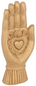 ATMOSPHERA Dekoračná soška Amira Heart, 16,5x7,5x3,5 cm, zlatá