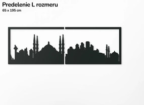 drevko Obraz Istanbul panoráma Rozmer obrazu: 29,5 x 89 cm, Farba dekorácie: Čierna