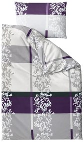 Bavlnené obliečky DELUXE fialové Rozmer obliečky: 2 ks 70 x 90 cm | 200 x 220 cm