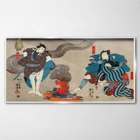 Sklenený obraz Ázijské tradičné samuraj