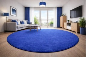 Vopi, AKCIA: 80x80 (průměr) kruh cm Kusový koberec Eton modrý 82 kruh, modrá, kuchyňa